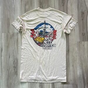 Vintage 1983 Indiana Region NCCC Convention white tshirt Corvette Convention